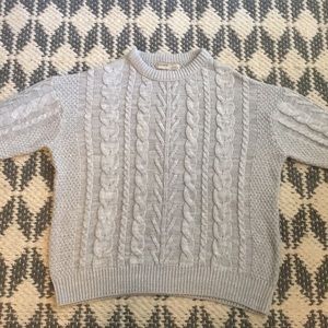 Grey knit sweater